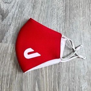 Doordash Red & White Adjustable Strap Fabric Mask Food Delivery Gig Work